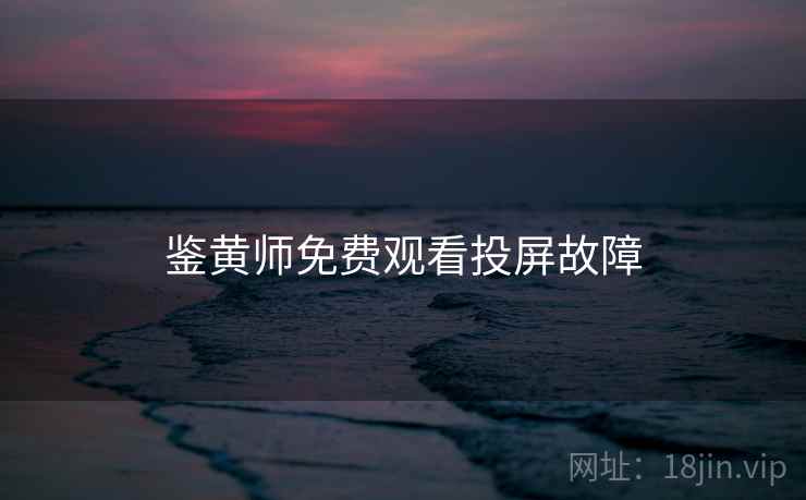 鉴黄师免费观看投屏故障