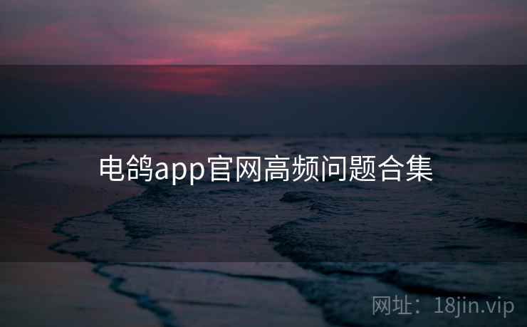 电鸽app官网高频问题合集