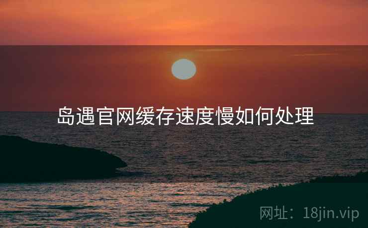 岛遇官网缓存速度慢如何处理
